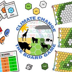 Climate change - the board game. Created by our postdoc Michela Leonardi based on our research
